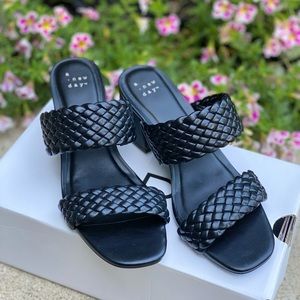 Never Worn Black Woven Heels